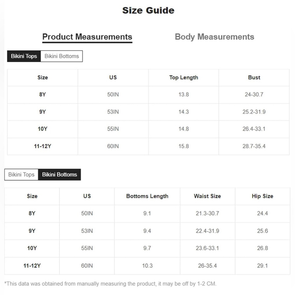 Girl’s Ruffle Hem Tankini Set - Picture 6 of 6